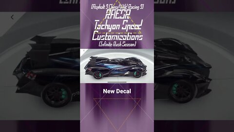 [Asphalt 9 China (A9C/狂野飙车9)] RAESR Tachyon Speed Dynamic Decal | Infinite Rush Season (#Shorts)