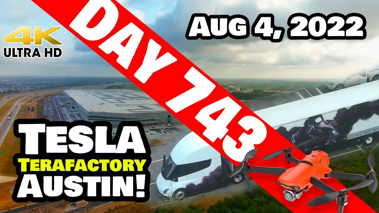 GIGA TEXAS PREPS FOR CYBER ROUNDUP SHAREHOLDER MEETING! - Tesla Gigafactory Austin 4K Day 743-8/4/22