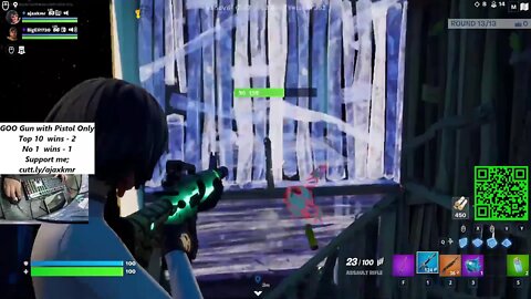 Wins using GOO Gun with Pistol Only