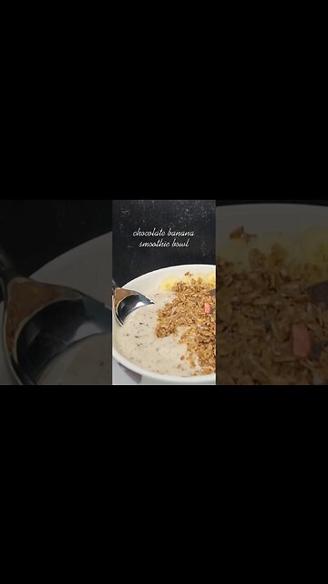 chocolate banana smoothie bowl (vegan friendly)