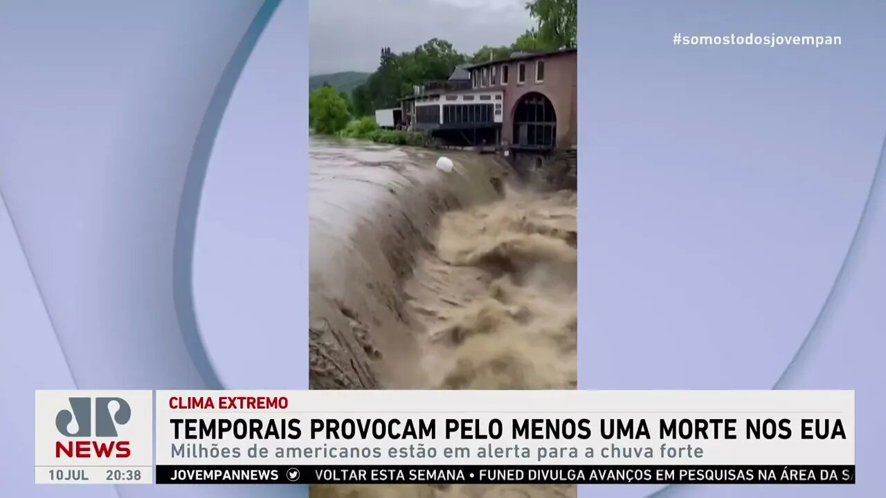 Temporais provocam pelo menos uma morte nos EUA