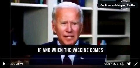 No one trusted the vaccine before Biden got in office. Including Biden himself! 6/2024