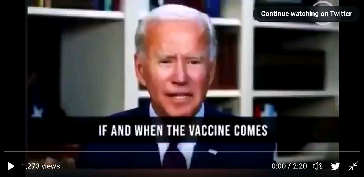 No one trusted the vaccine before Biden got in office. Including Biden himself! 6/2024