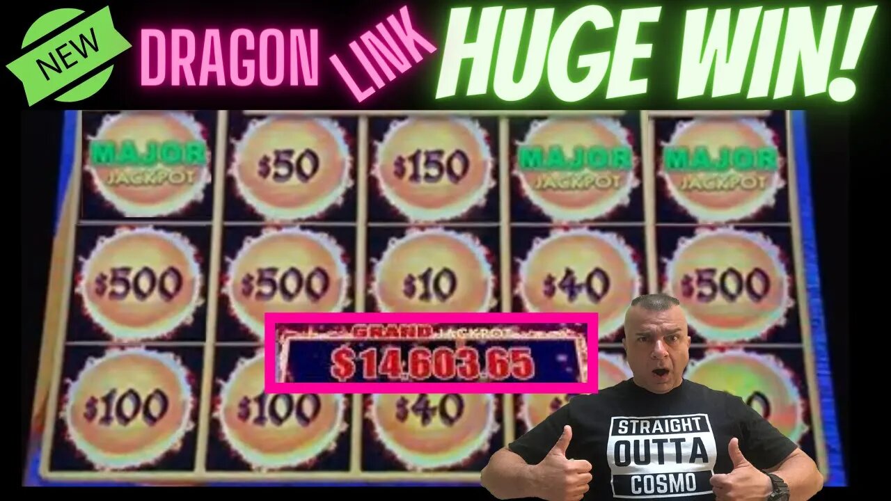 💥MUST SEE! 3 MAJORS & GRAND JACKPOT! Dragon Link Slot In Las Vegas!💥