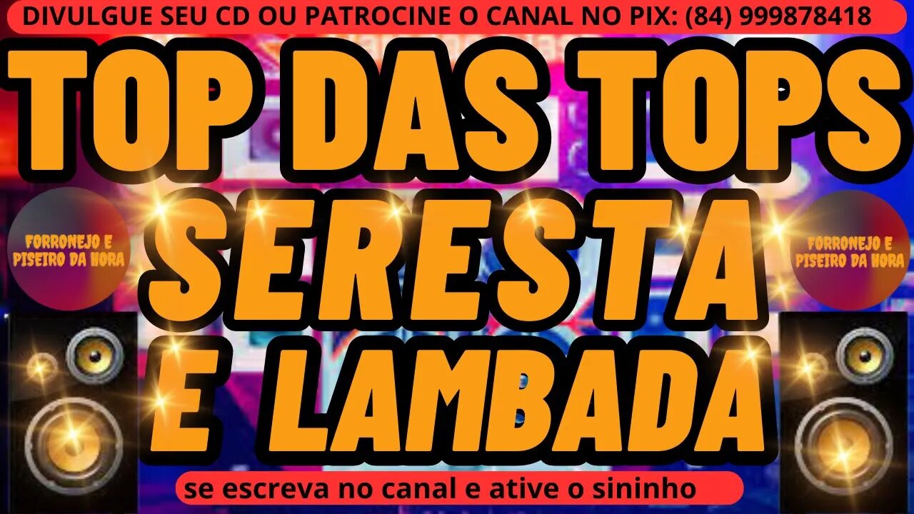 TOP DAS TOPS SERESTA E LAMBADA 2023 REPERTÓRIO ATUALIZADO DO MELHOR DA LAMBADA E SERESTA 2023