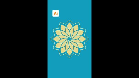 Flower Vector Art Adobe Illustrator Tutorial #Shorts