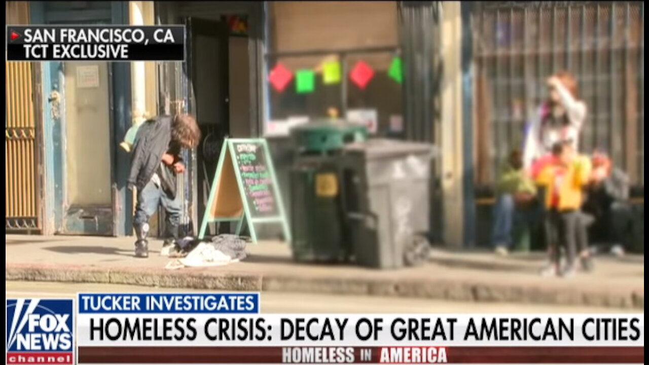 Tucker Carlson spotlights spike in homelessness in Democrat-led cities