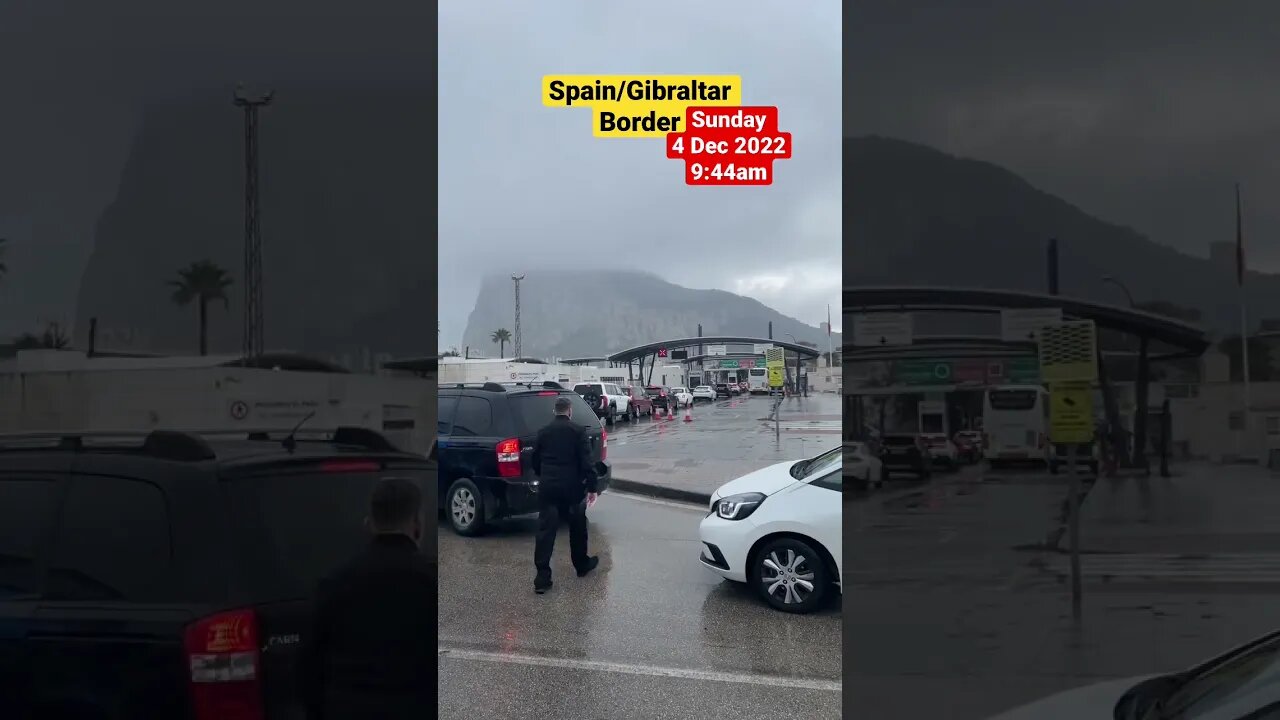 Spain/Gibraltar Border Crossing #shorts