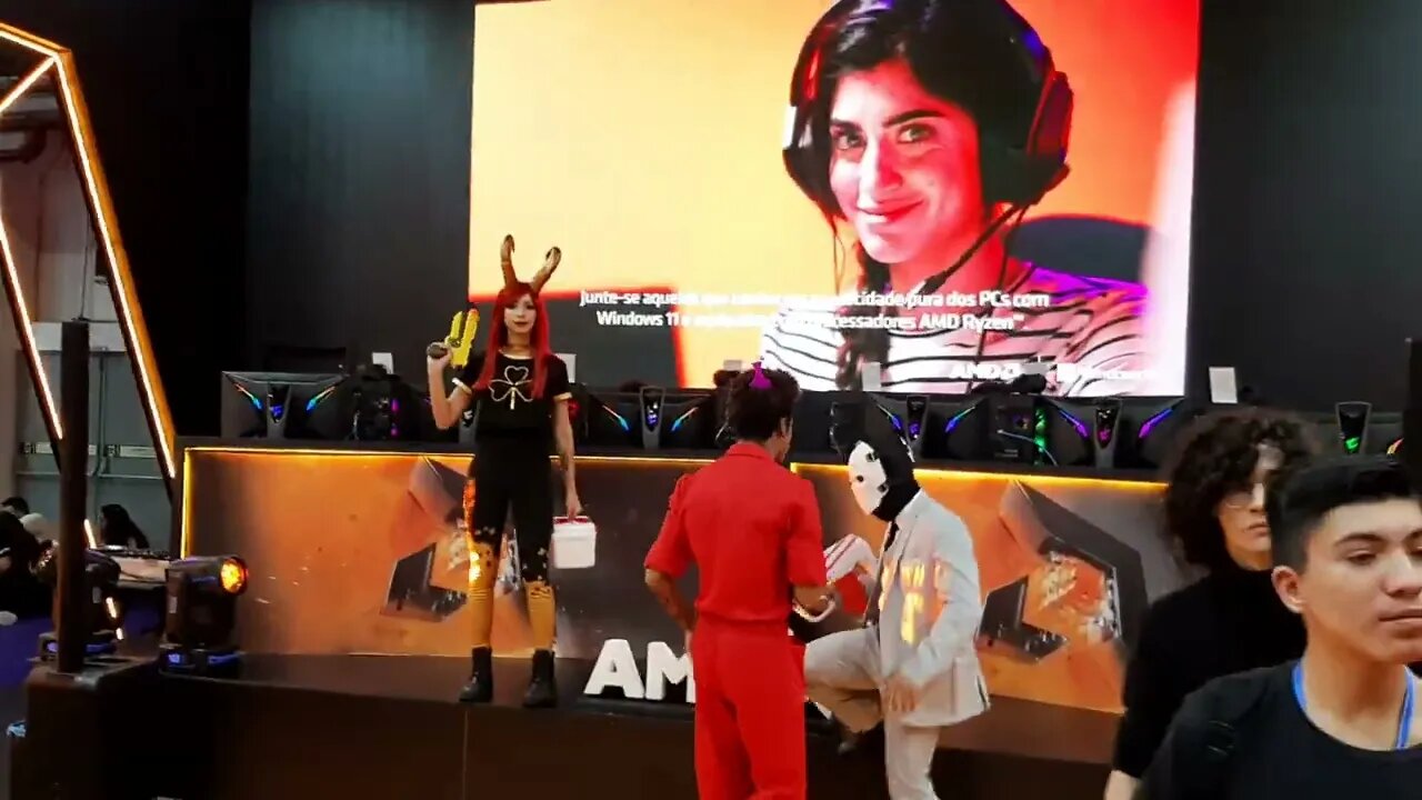 ✅BGS 2022 #14 - COSPLAYS NO STAND DA AMD #bgs #bgs2022 #bgshorts