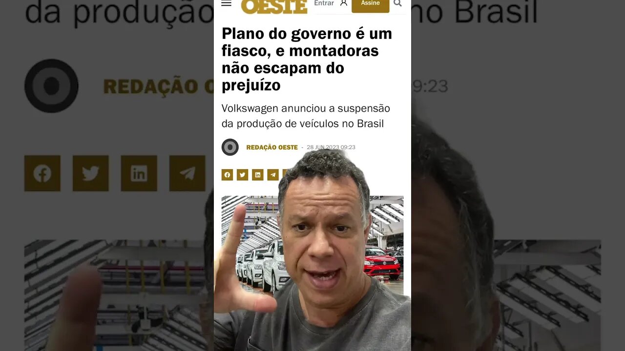 Plano do governo é um fiasco, e montadoras não escapam do prejuízo #shortsvideo