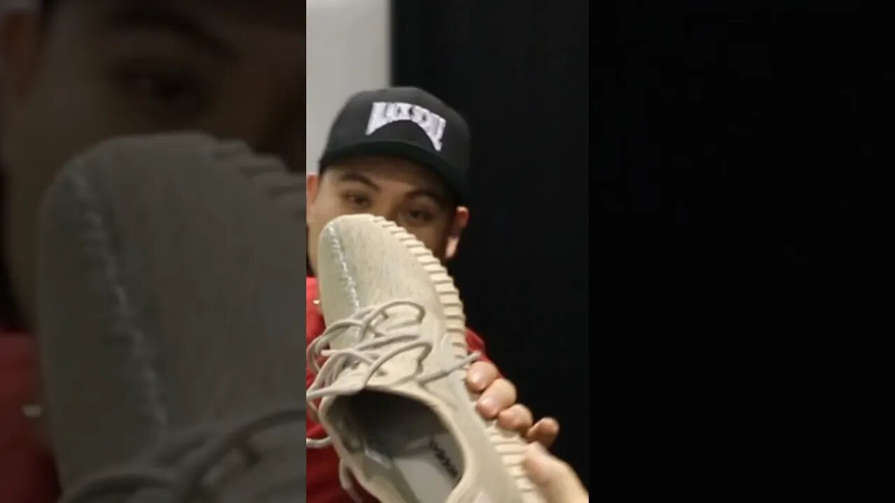 Wearing FAKE YEEZYS to sneakercon