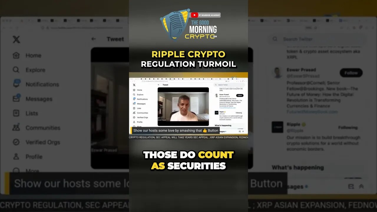 Ripple Crypto Regulation Turmoil #shorts #crypto #xrp #ripple