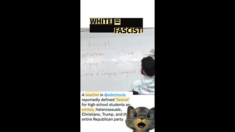 White men are FASCIST. Taught to Kids! TikTok Cringe #Shorts