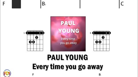 PAUL YOUNG Every time you go away - Guitar Chords & Lyrics HD