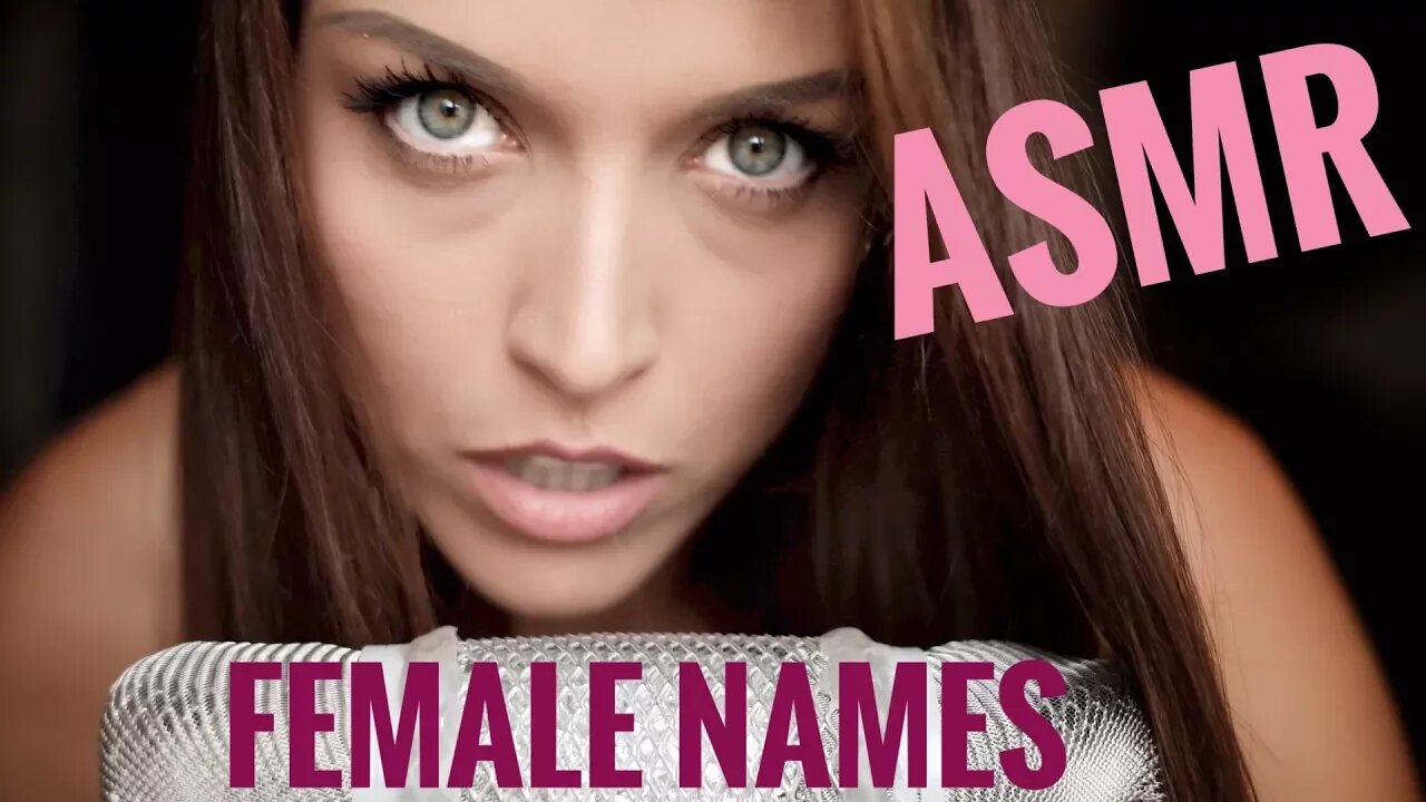 ASMR Gina Carla 👸🏽 Whispering 10 Female English Names! Ear to Ear! High Sensitive!