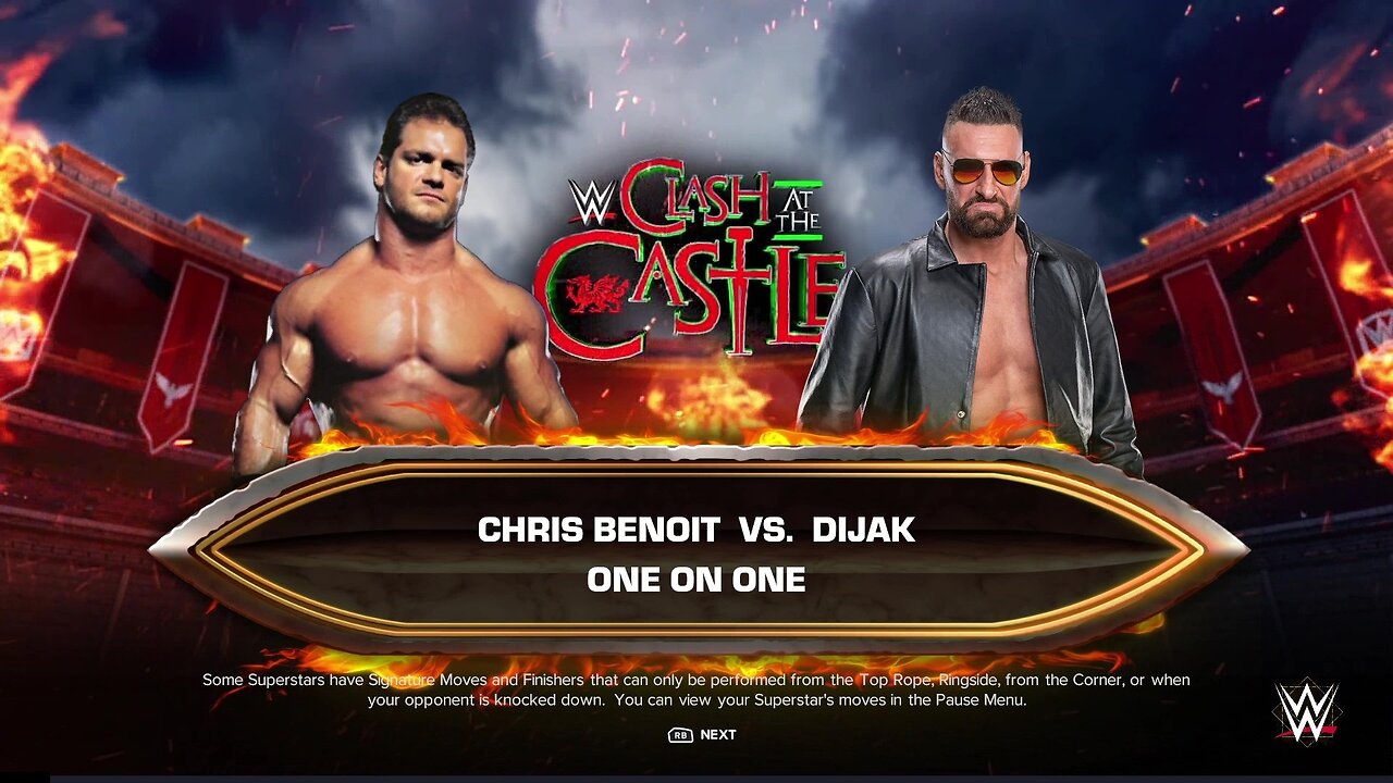 WWE 2k24 Chris Benoit vs Dijak