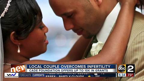 Couple overcomes infertility; receives grant from Cade Foundation