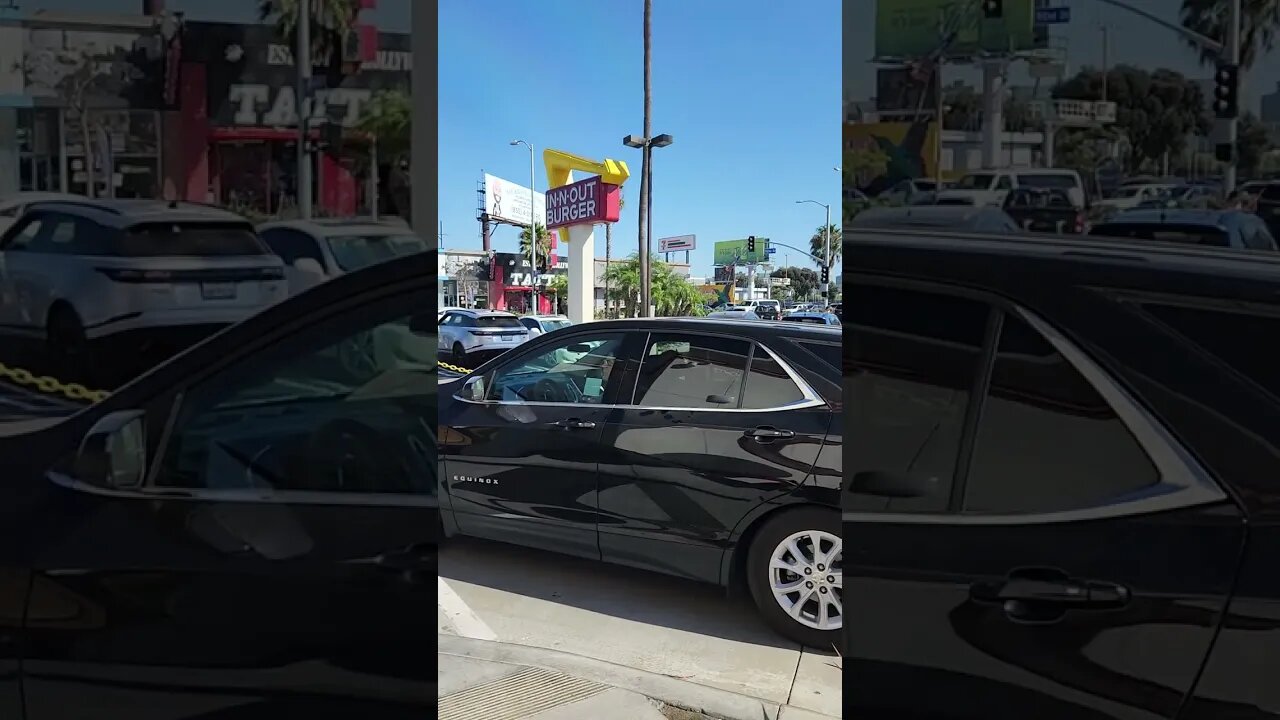 LAX Plane Watching at In-N-Out Burger