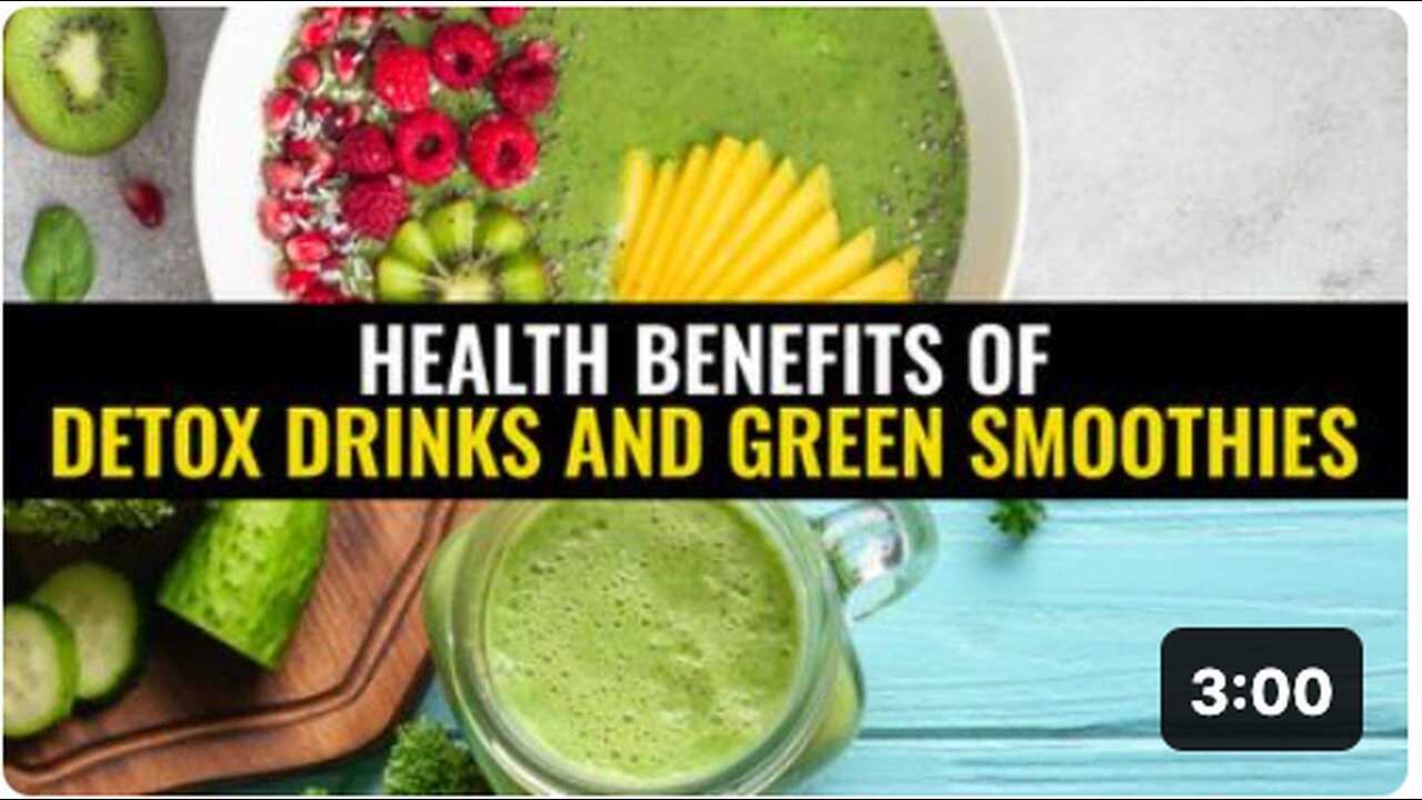 Health benefits of detox drinks and green smoothies