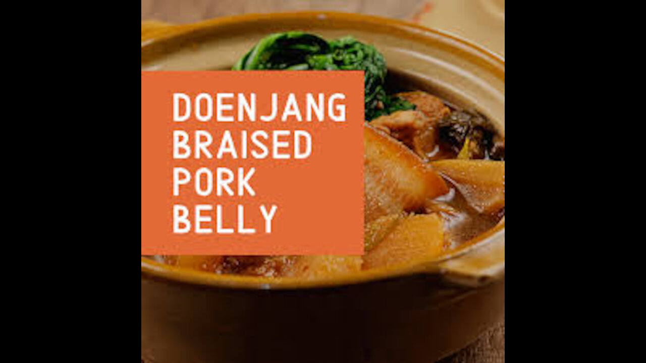 Keto Doenjang Braised Pork Belly