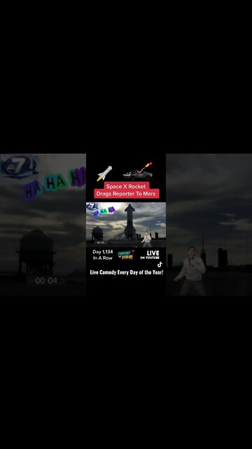 SPACE X ROCKET TAKES FIRST MAN TO MARS!! 😂🤣 #shorts #comedyshorts