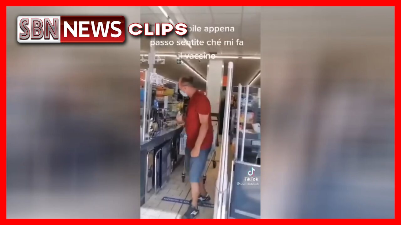 Italy: A Mans Injection Spot Sets Off Security Alarm in Grocery Store - 2966