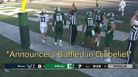 Howard's Special Teams Melts Down To Lose the Game