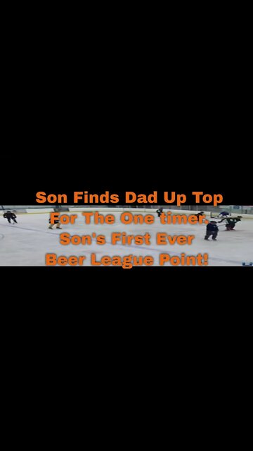 A special night as I scored a goal on a pass from my son who is playing in his 3rd game ever!