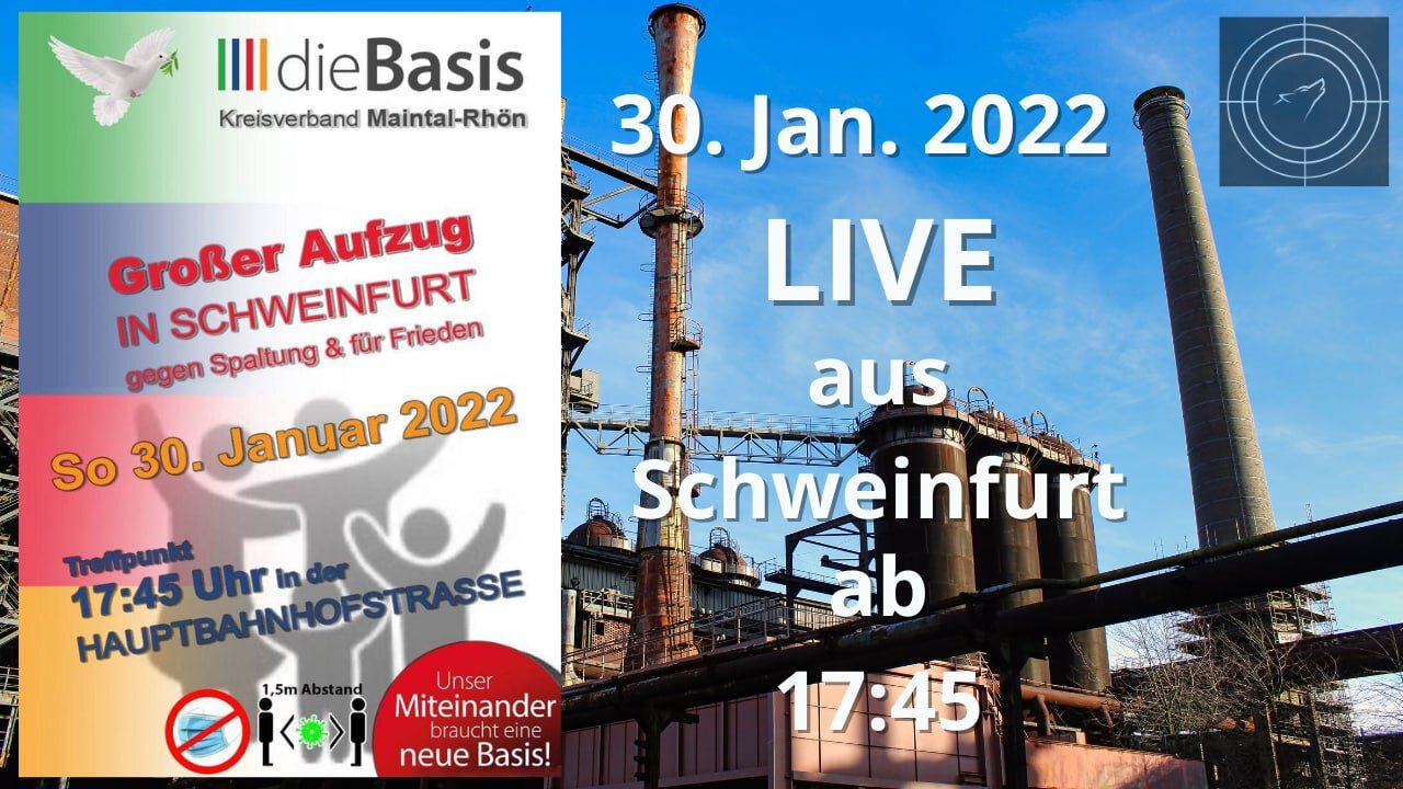 RESTREAM I Demonstration in Schweinfurt am 30.01.2022