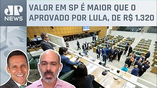 Deputados da Alesp aprovam salário mínimo de R$ 1.550; Schelp e Capez analisam