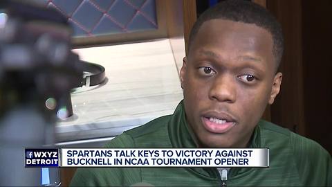 MSU players talk keys to victory vs. Bucknell in NCAA Tournament