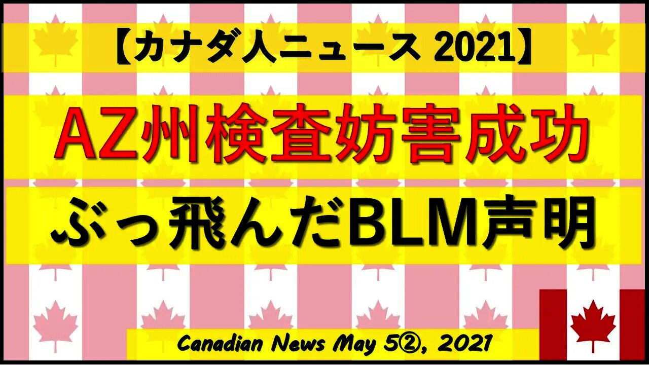 AZ州検査妨害成功 ぶっ飛んだBLM声明
