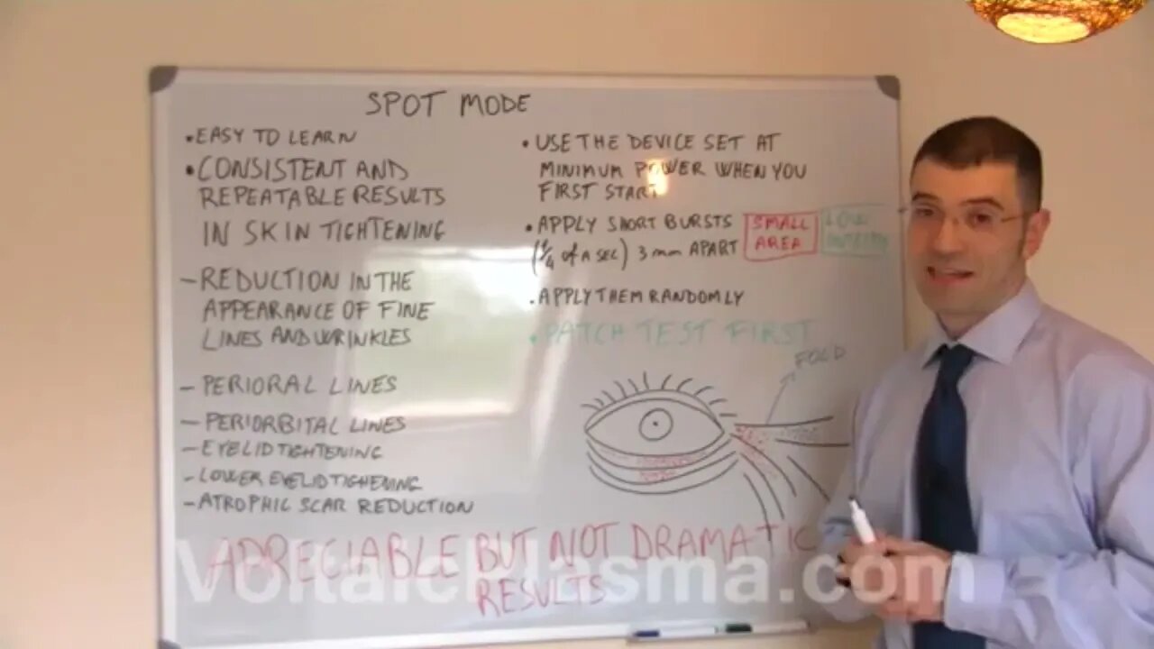 THE SPOT MODE TREATMENT ON A COSTUMERS