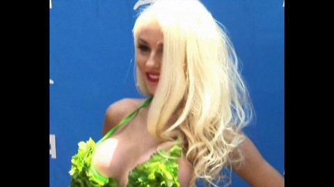 TV Star Models Lettuce Bikini