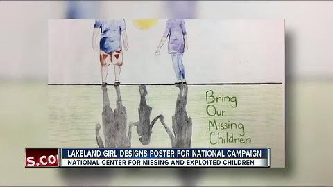 DOJ selects Lakeland girl's drawing for national missing kids campaign