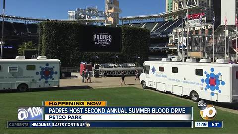 Padres host summer blood drive