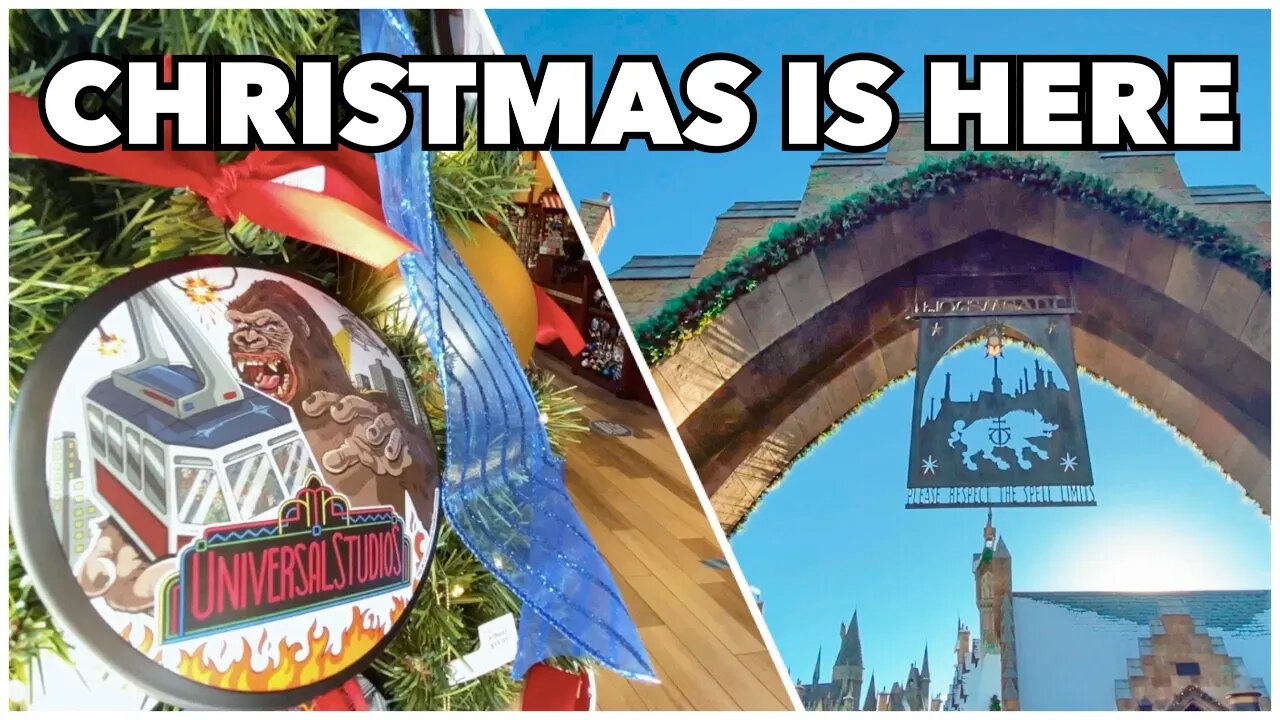 Universal Orlando Christmas Merch and Decorations Tour