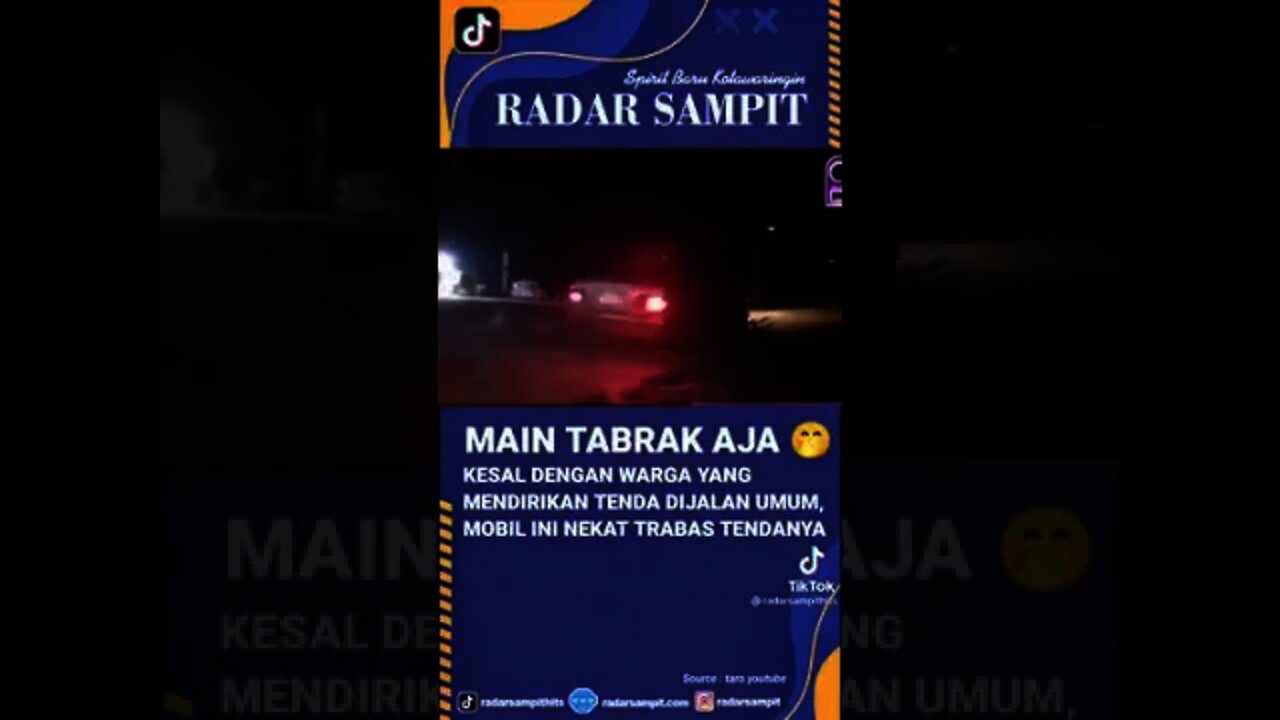 Kesal Karena Jalanan Di blokir karena acara nikahan