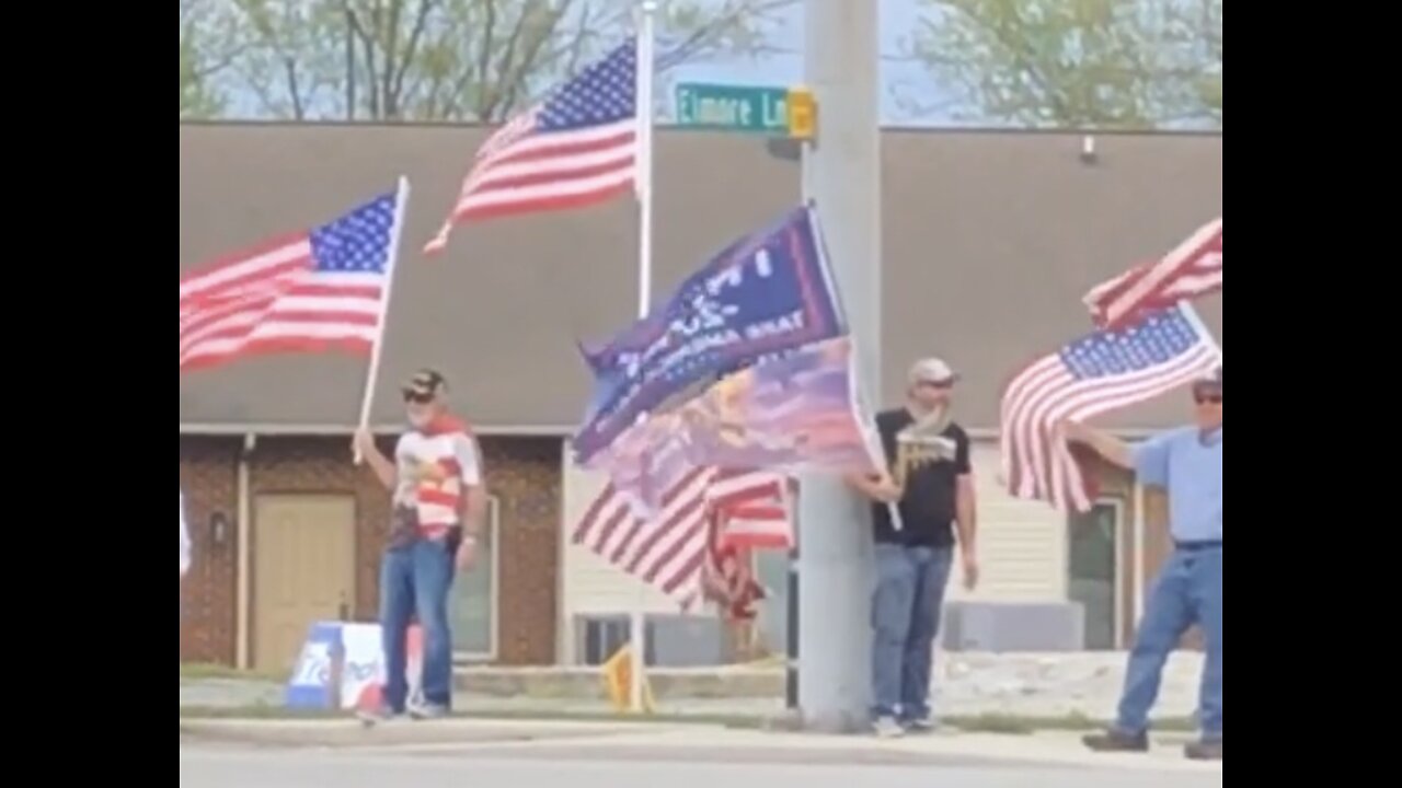 waving flags in Crossville Tn