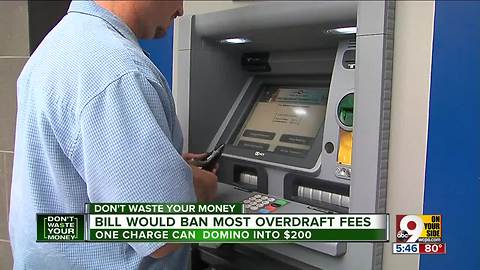 Bill would ban most overdraft fees