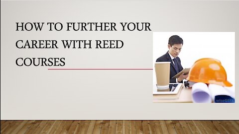 How to further your career with REED Courses?