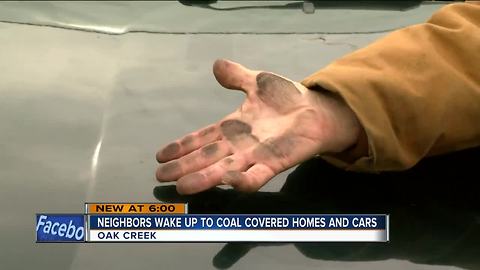 Neighbors near Oak Creek power plant complain of coal residue on homes and cars