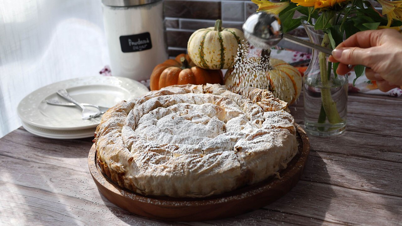 You Haven’t Tried a Pumpkin Pie Like This One. Easy Pumpkin Pie with Phyllo Dough. Vegan!