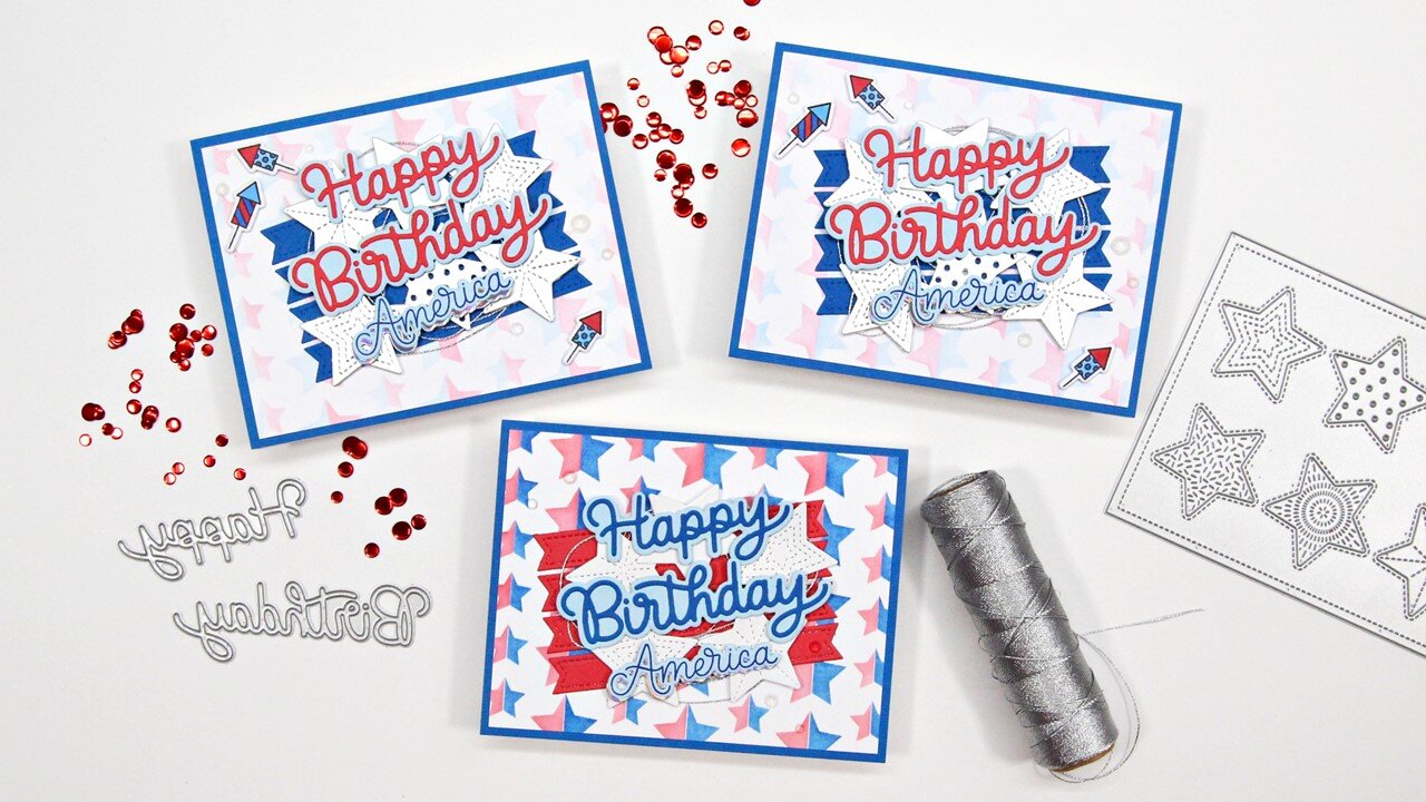 Pretty Pink Posh | Star Cover Plate | Happy Birthday America