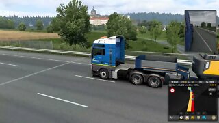 Eurotrucksimulator 2. Mit dem LKW durch Europa Auf der Pro Mod mit guter Musik.