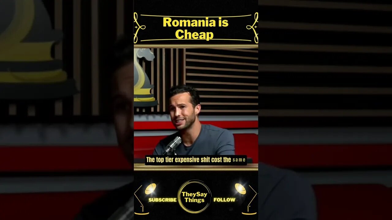 Tristan Tate, Romania is Cheap