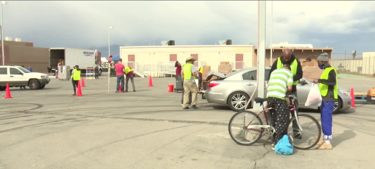 Big food giveaway hosted in Las Vegas