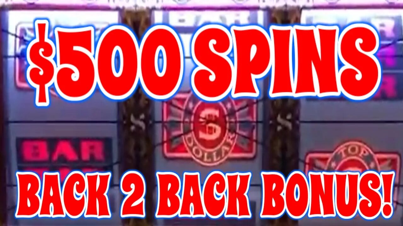 OMG!! $500 Spins in Vegas Wins Massive Back-2-Back Jackpots!!