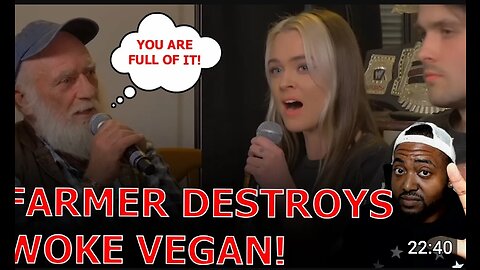 BASED Farmer DESTROYS Woke Whining Vegan Activist In HEATED Debate