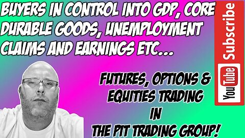Buyers In Control - ES E mini S&P500 NQ NASDAQ 100 Premarket Trade Plan - The Pit Day Trading